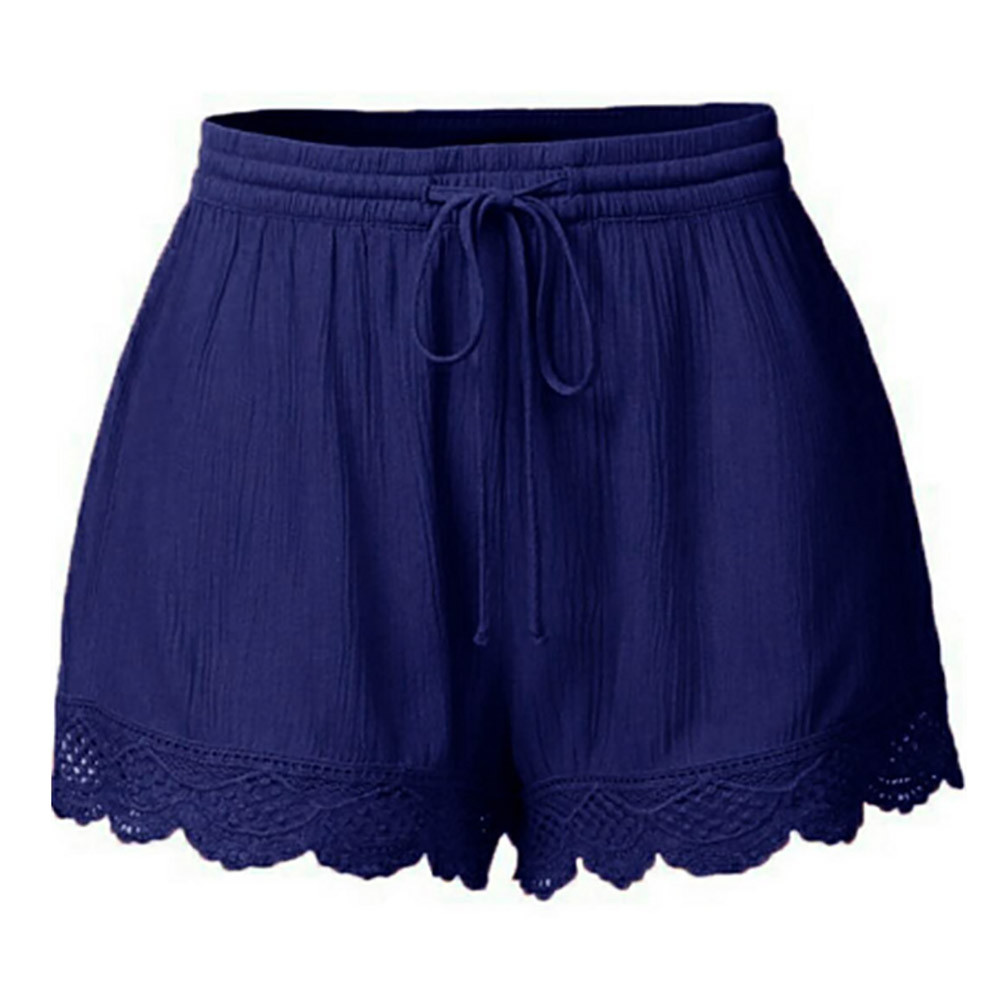 thumbnail image 3 of MKLEKYY Pantalones Cortos De Mujer De Moda Para Mujer, De Encaje, De Talla Grande, Con Lazo, Para Yoga, Deportivos, Leggings, 3 of 5